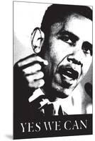 Barack Obama, Yes We Can-null-Mounted Premium Giclee Print