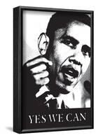 Barack Obama, Yes We Can-null-Framed Art Print