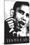 Barack Obama, Yes We Can-null-Mounted Art Print