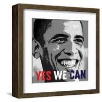 Barack Obama: Yes We Can-Celebrity Photography-Framed Art Print