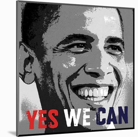 Barack Obama: Yes We Can-Celebrity Photography-Mounted Art Print