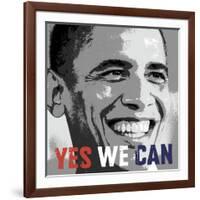 Barack Obama: Yes We Can-Celebrity Photography-Framed Art Print