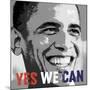 Barack Obama: Yes We Can-Celebrity Photography-Mounted Art Print