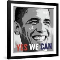 Barack Obama: Yes We Can-Celebrity Photography-Framed Art Print