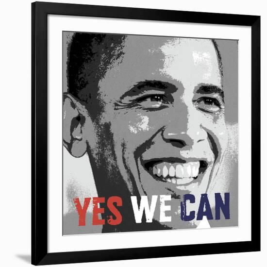 Barack Obama: Yes We Can-Celebrity Photography-Framed Art Print