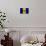 Barbados Flag Design with Wood Patterning - Flags of the World Series-Philippe Hugonnard-Art Print displayed on a wall