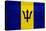 Barbados Flag Design with Wood Patterning - Flags of the World Series-Philippe Hugonnard-Stretched Canvas