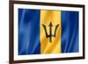 Barbados Flag-daboost-Framed Art Print