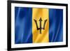 Barbados Flag-daboost-Framed Art Print