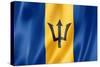 Barbados Flag-daboost-Stretched Canvas