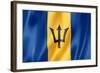 Barbados Flag-daboost-Framed Art Print