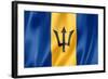 Barbados Flag-daboost-Framed Art Print