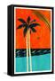 Barbados Sunset-Bo Anderson-Framed Stretched Canvas