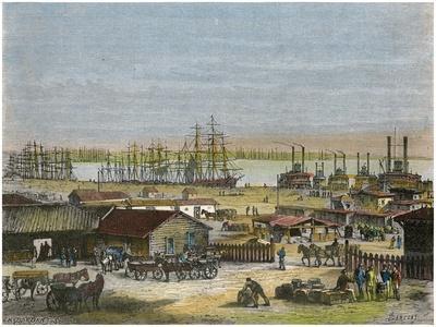 Mississippi River, New Orleans, Louisiana, USA, C1880