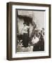 Barbara Ayrton, British suffragette, campaigning on the Votes for Women bus, October 1909-Unknown-Framed Photographic Print