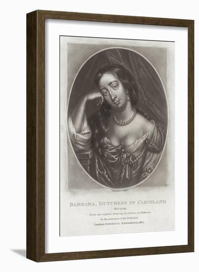 Barbara, Duchess of Cleveland-William Faithorne-Framed Giclee Print