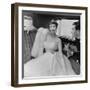 Barbara Goalen in a Julian Rose Evening Dress with Tommy Kyle, 1950-John French-Framed Premium Giclee Print