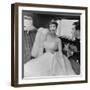 Barbara Goalen in a Julian Rose Evening Dress with Tommy Kyle, 1950-John French-Framed Giclee Print