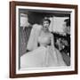 Barbara Goalen in a Julian Rose Evening Dress with Tommy Kyle, 1950-John French-Framed Giclee Print