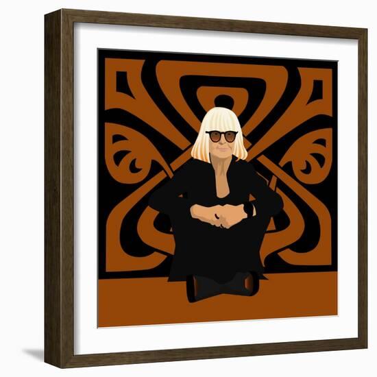 Barbara Hulanicki, Fashion Designer, Founder of Biba, Interior Designer and Illustrator-Claire Huntley-Framed Giclee Print