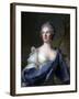 Barbara Luigia D'Adda, Wife of Antonio Barbiano from Belgiojoso-Jean-Marc Nattier-Framed Art Print