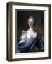 Barbara Luigia D'Adda, Wife of Antonio Barbiano from Belgiojoso-Jean-Marc Nattier-Framed Art Print