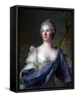 Barbara Luigia D'Adda, Wife of Antonio Barbiano from Belgiojoso-Jean-Marc Nattier-Framed Stretched Canvas