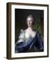 Barbara Luigia D'Adda, Wife of Antonio Barbiano from Belgiojoso-Jean-Marc Nattier-Framed Art Print