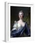 Barbara Luigia D'Adda, Wife of Antonio Barbiano from Belgiojoso-Jean-Marc Nattier-Framed Art Print