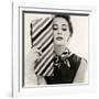 Barbara Miura with Madame Crystal Handbag and Neck Tie, 1953-John French-Framed Giclee Print