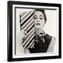 Barbara Miura with Madame Crystal Handbag and Neck Tie, 1953-John French-Framed Giclee Print