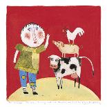 Boy and Cow-Barbara Olsen-Giclee Print