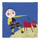 Boy and Cow-Barbara Olsen-Giclee Print