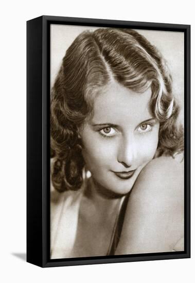 Barbara Stanwyck, American Film and Television Actress, 1933-null-Framed Stretched Canvas