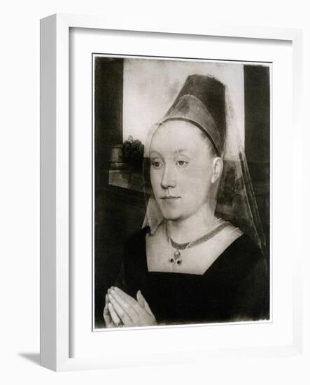 Barbara Van Vlaenderbergh, Wife of Guillaume Moreel, C1480-Hans Memling-Framed Giclee Print