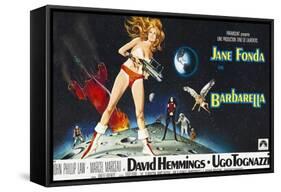 Barbarella, Jane Fonda, 1968-null-Framed Stretched Canvas