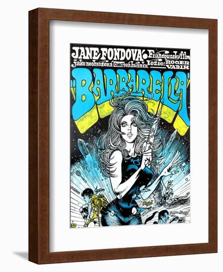 Barbarella, Jane Fonda, 1968-null-Framed Art Print