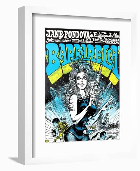 Barbarella, Jane Fonda, 1968-null-Framed Art Print