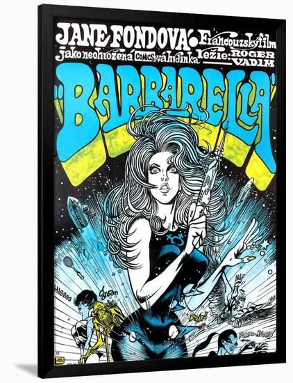 Barbarella, Jane Fonda, 1968-null-Framed Art Print