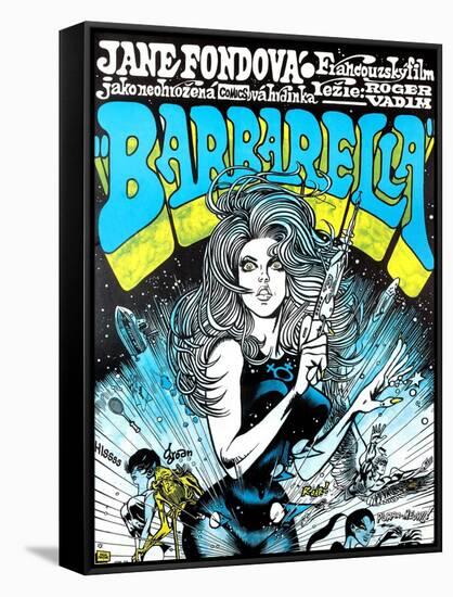 Barbarella, Jane Fonda, 1968-null-Framed Stretched Canvas