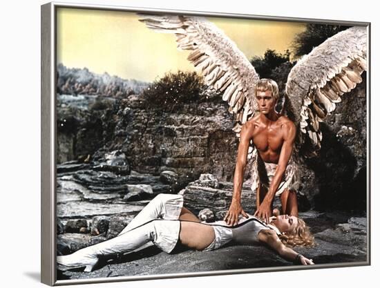 Barbarella, Jane Fonda, John Phillip Law, 1968-null-Framed Photo