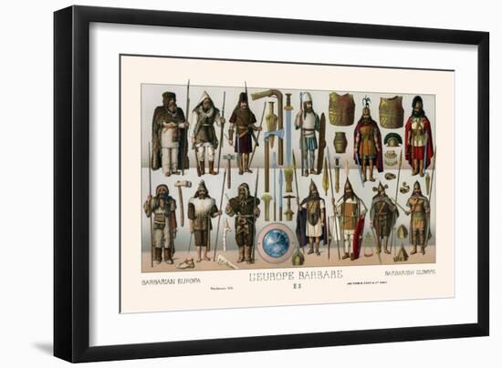 Barbarian Europe-Racinet-Framed Art Print