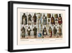 Barbarian Europe-Racinet-Framed Art Print