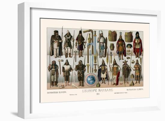 Barbarian Europe-Racinet-Framed Art Print