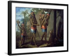 Barbarian Indians, 18th Century, Mexico-null-Framed Giclee Print