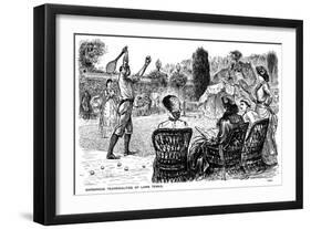 Barbarous Technicalities of Lawn Tennis, 1882-George Du Maurier-Framed Giclee Print