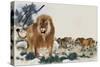 Barbary Lions-Maurice Wilson-Stretched Canvas