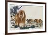 Barbary Lions-Maurice Wilson-Framed Giclee Print