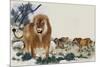 Barbary Lions-Maurice Wilson-Mounted Giclee Print