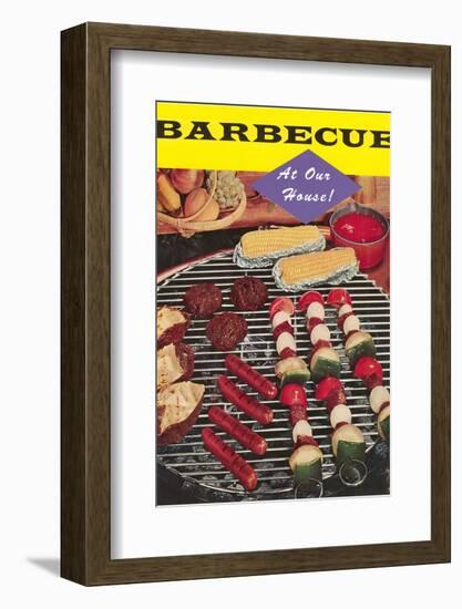 Barbecue at Our House-Found Image Press-Framed Photographic Print